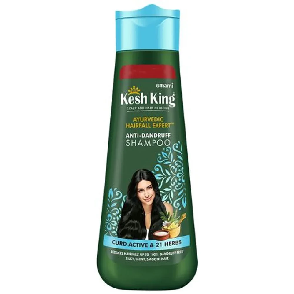 Kesh King Anti-Dandruff Shampoo With Goodness Of Curd, Lemon & Neem, 340 ml-1.webp